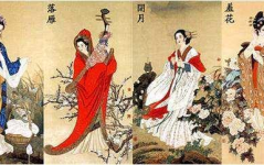中国四大美女图片 画像,西施、貂蝉、王昭君、杨玉环的美丽传奇